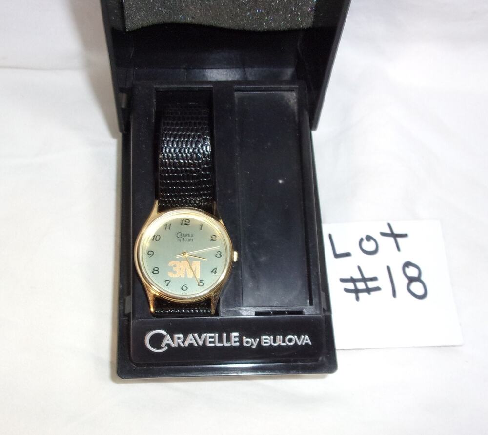 CARAVELLE BY BULOVA QUARTZ T3 493 WATCH-LEATHER BAND-HAS THE 3M INSIGNIA-RUNS